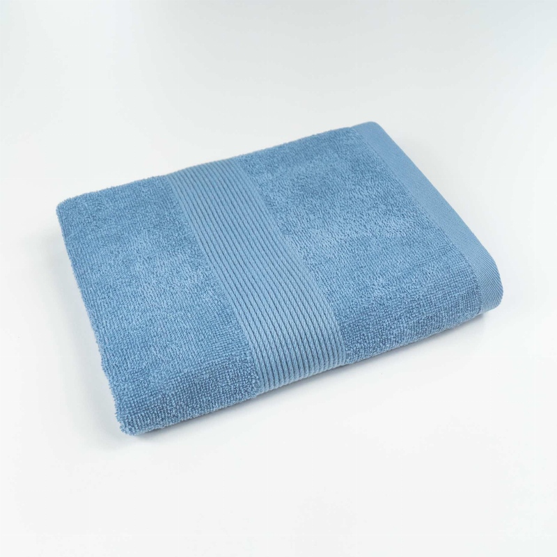 Рушник для рук та обличчя махровий з Бордюром GM Textile 40х70см 400г/м2 (Синій)